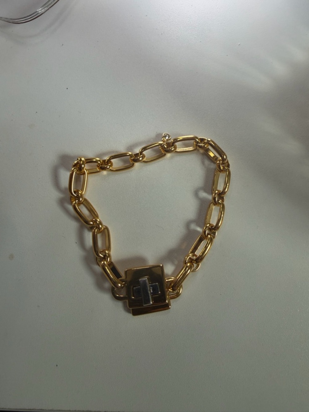 kate spade Gold Link Bracelet with Square Toggle